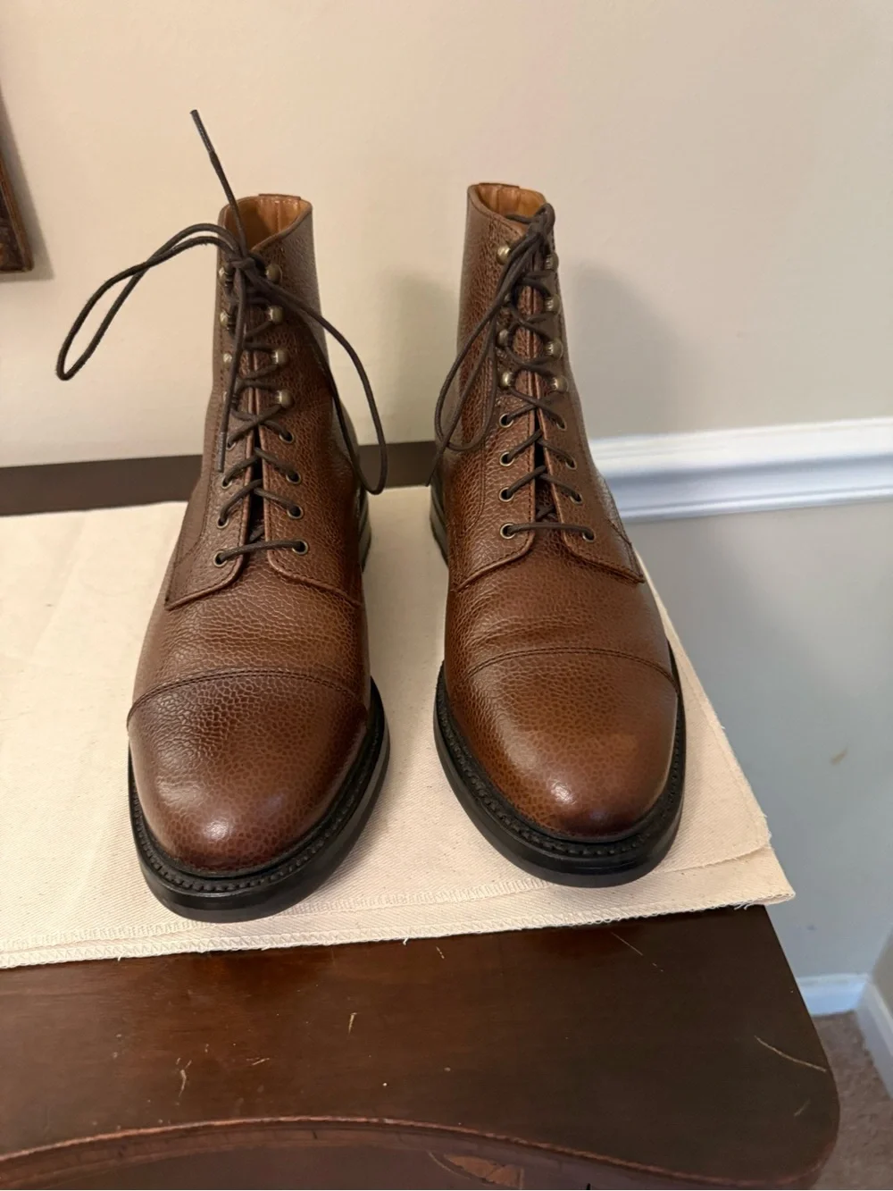 Caswell Pebble Grain DuPuy Country Calf Boots